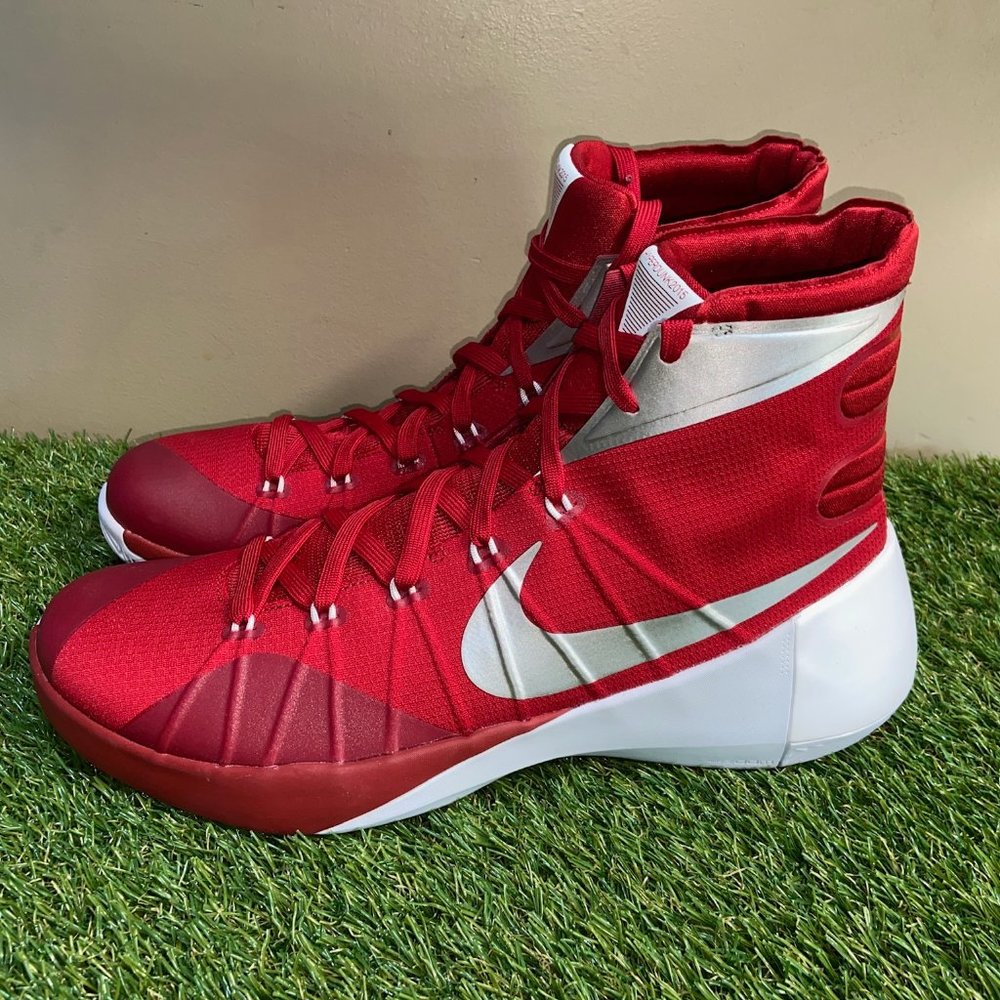 Nike Hyperdunk 2015 Basketball Shoes Red White 812944-603 Mens Size 13 RARE NEW